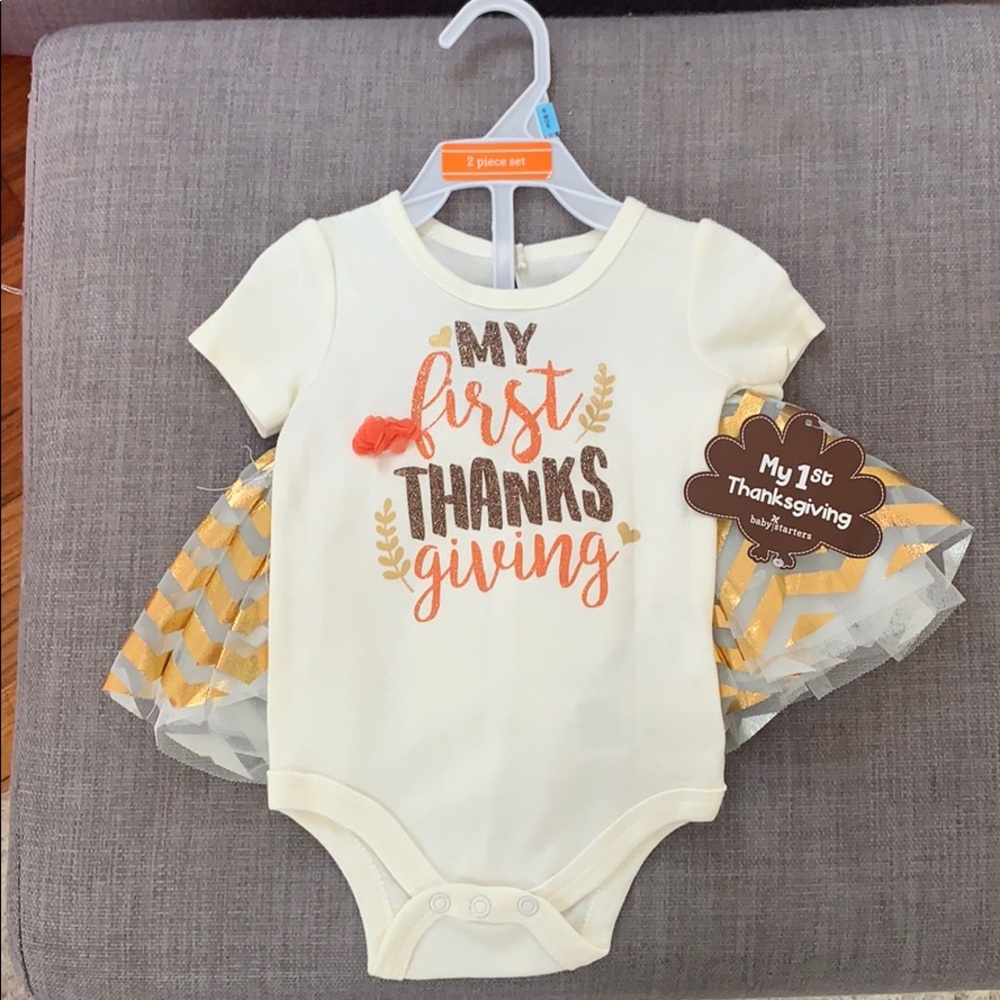 NWT baby starters My 1st Thanksgiving 6 months
